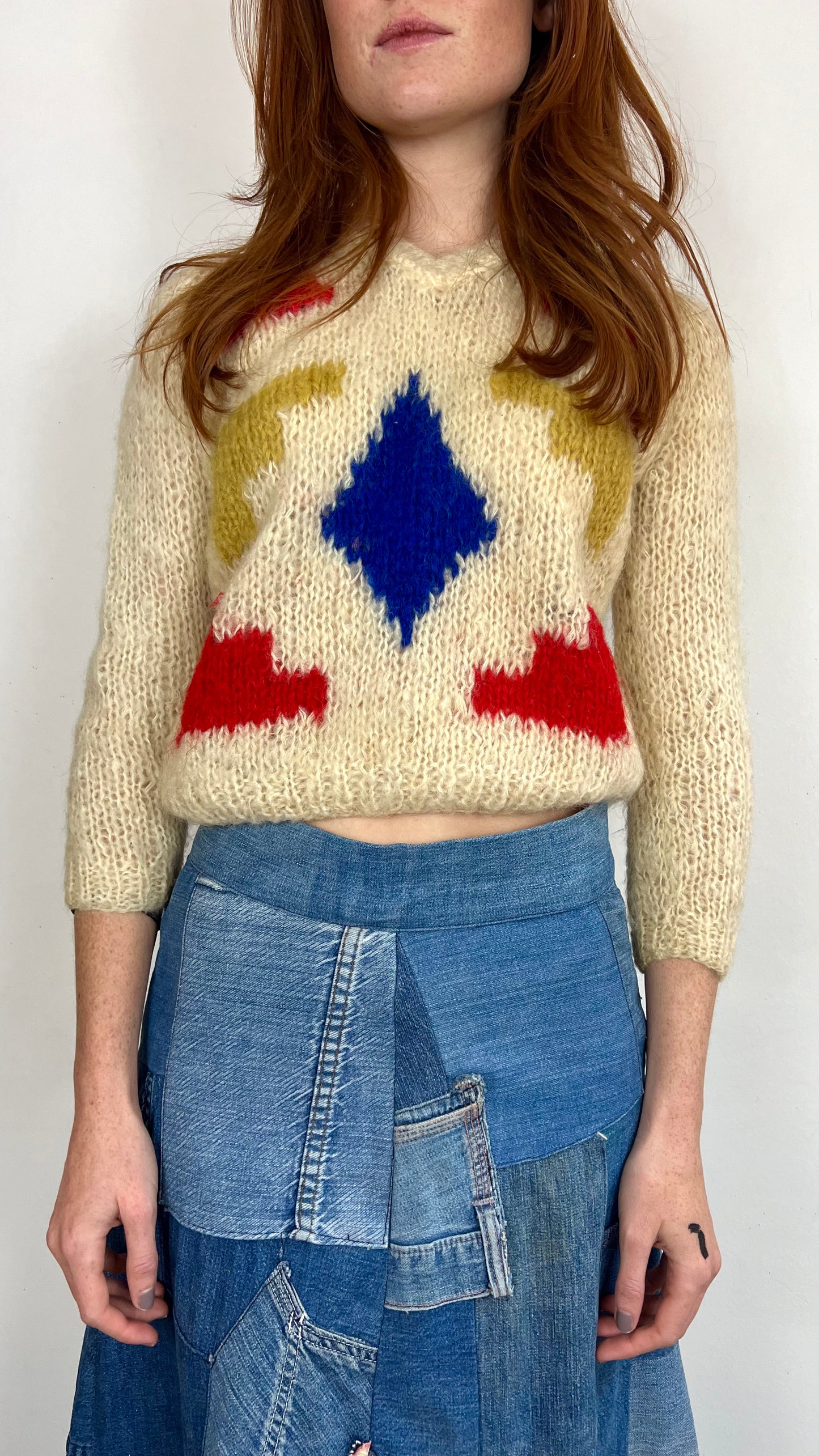 1960's Abstract Mohair Sweater